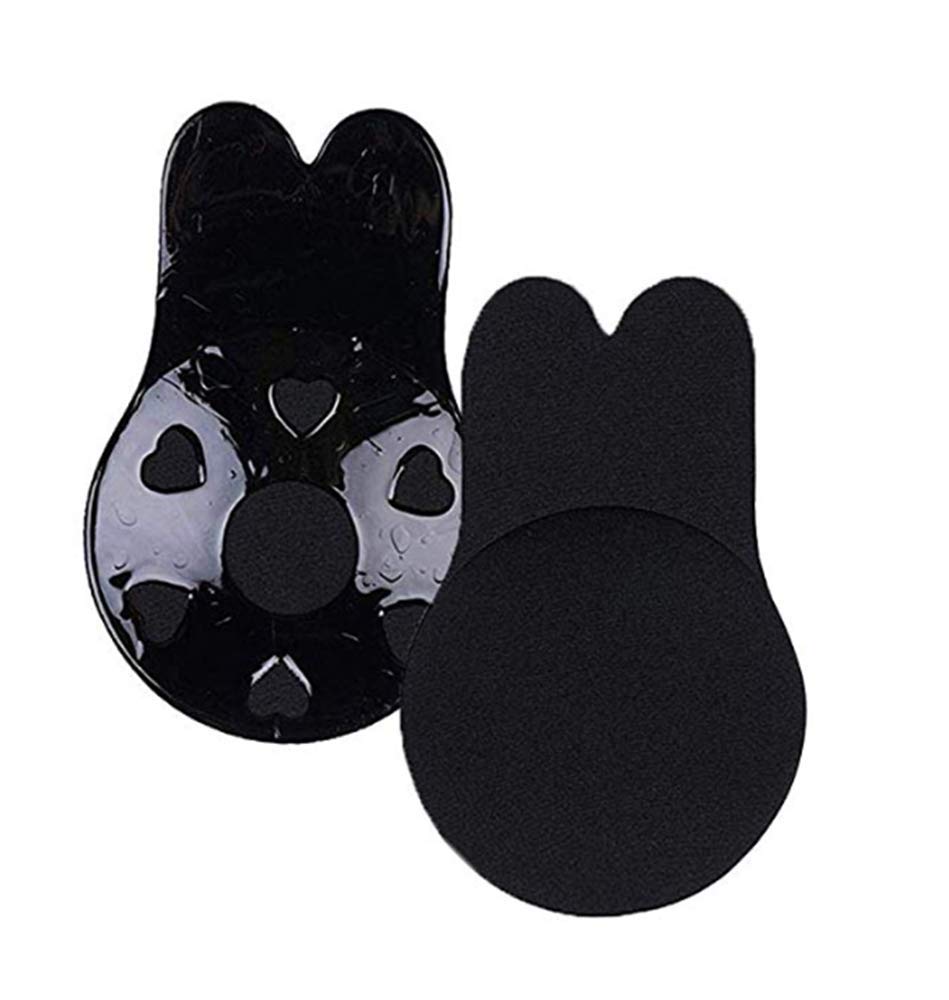 MaxiInvisible Bras for Women Push up Strapless self Adhesive Silicone Bra Women Lift Nipplecovers Adhesive Strapless Backless Reusable Size M for A/B Cup