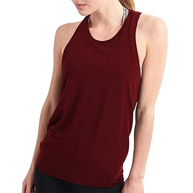 Camisetas sin mangas con espalda descubierta de yoga para ...
