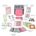 Fujifilm Instax Mini 9 Camera Accessories Bundle, Fuji 11 PC Kit Includes: Flamingo Pink Instax Case + Strap, 2 Albums, Filters, Selfie Lens, Hanging + Creative Frames, 60 Stickers, Gift Set
