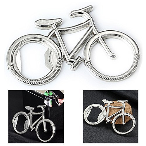 Itian Bottle Opener Bicycle Beer Opener, Stainless Steel Bottle Opener Creative Bicycle Shaped Portable Corkscrew Beer Bar Tool, for Bike Lover Wedding Anniversary Party Gift