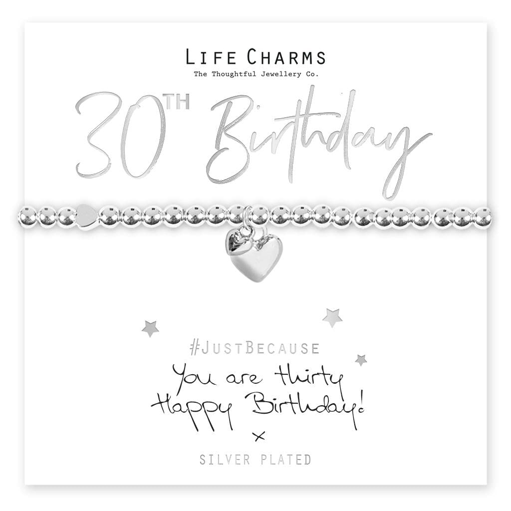 Life Charms Happy 30th Birthday Bracelet