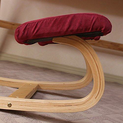 Vogvigo Ergonomically Designed Kneeling Chair Kneeling Chair Office Ergonomic Posture Adjustable Posture Improvement Ergonomic Kneeling Chair for Home Office (Beige) - Thumbnail 3