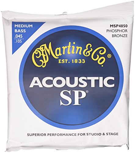 Martin MSP4850 SP Phosphor Bronze Acoustic Bass Strings, Medium