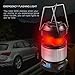 Viewee LED Camping Lantern Portable Outdoor Flashlights with USB Chargeable Batteries Adjustable Brightness (Collapsible, Black)