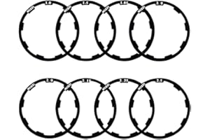 Saipor 8PCS Bicycle Flywheel Hub Washer Spacer Cassette Gasket, Aluminum Alloy Bicycle Hub Washer Bottom Bracket Spacer Bike 