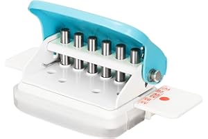 Mini Binding Machine, 6 Holes Cinch Book Binding Machine, Punching 5 Sheets, for 30 Holes B5 26 Holes A5 20 Holes Flipchart I