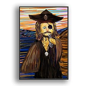 Framed for Living Room Bedroom Funny Cats Abstract...