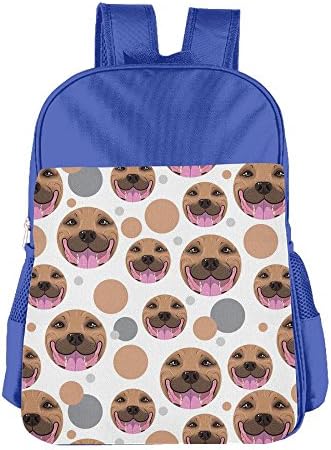 Funny Pitbull Mouth Kids Unique Lightweight Backpacks Bag Shoulder School Bags Book Bags