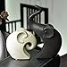 Ctystallove Home Decor Accessories Animal Porcelain Ornaments Ceramic Crafts Art Figurines (Elephant)