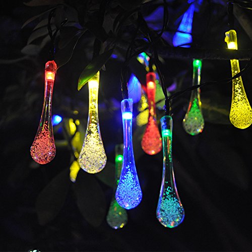 20LED Multi-colored Solar Outdoor Decorative String Lights - Waterproof Patio String Lights - Best Fairy String Lights