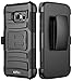 Galaxy S7 Case, E LV Belt Swivel Clip / Kickstand - Dual Layer Armor Holster Defender Full Body Protective Case Cover for Samsung Galaxy S7 - [Black]
