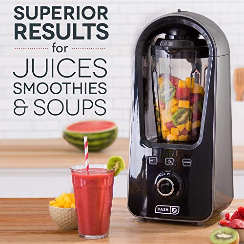 Dash Vacuum Sealer + Blender with Stainless Steel Blades for Juices, Coffee Drinks, Frozen