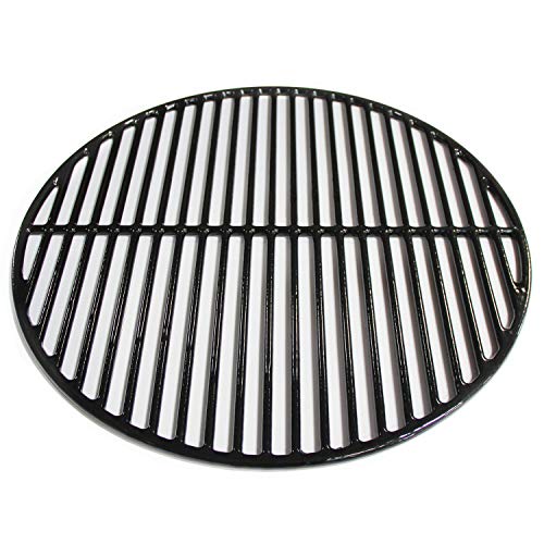 Hongso 18 3/16 Inch Porcelain Coated Cooking Grid Grates Polished Non-Stick Replacement for Large Big Green Egg, Vision Grill VGKSS-CC2, B-11N1A1-Y2A, Accessories,Other Kamado Grill, PCI991