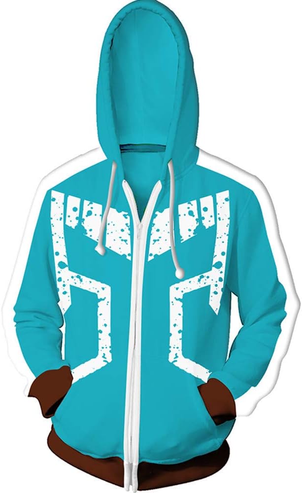 Adult/Teen Unisex 3D Printed My Hero Academia Zip up Hooded Sweatshirts Autumn Winter Hoodies