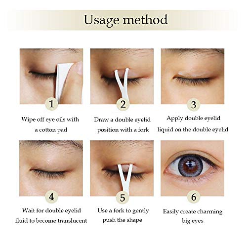 2 Pack Double Eyelid Styling Cream Natural Invisible Double Eyelid Shaping Cream Long-lasting Transparent Gel (2 PCS)