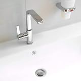 BaiJ 6PCS Sink Overflow Ring Cover Drain Cap Insert Silver Plastic Bathroom view 5