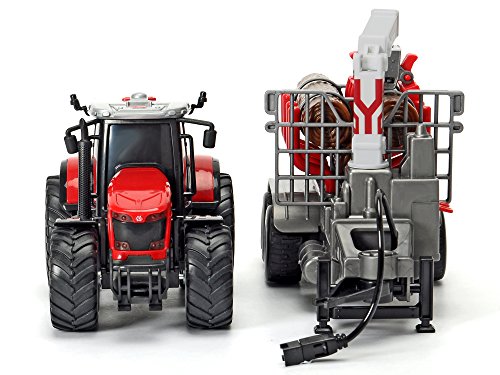 DICKIE 203737001 Traktor Massey Ferguson 8737" mit Anhänger – Bild 5