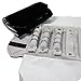 UnionPlus Small Velvet Travel Jewelry Case Roll Bag Organizer for Necklace Bracelet Earrings Ring, Small Multi-Purpose Organizer