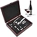 Sorbus Wine Opener Gift Set Corkscrew Kit— Deluxe 9 Pieces Wine Tool Set Includes:Corkscrew Opener, Wine Stoppers, Corkscrews, Thermometer, Foil Cutter, Pourer/Stopper, Drip Ring-For Any Occasion!