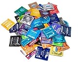 72 Trojan, Durex, Crown, Lifestyles, More Condoms Variety Pack Safer Sex