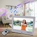 Polarpra Electronic Picture Frames,7 Inch Digital Picture Frame Slideshow HD LCD Screen,720P/1080P Video Photo Display,Music,Auto Rotate,Calendar,Alarm&Clock,SD Card&USB Port with Remote Control-Whitethumb 3