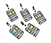 Set of Teachers Hall Passes, Funny Colorful Small Dots, White Letters