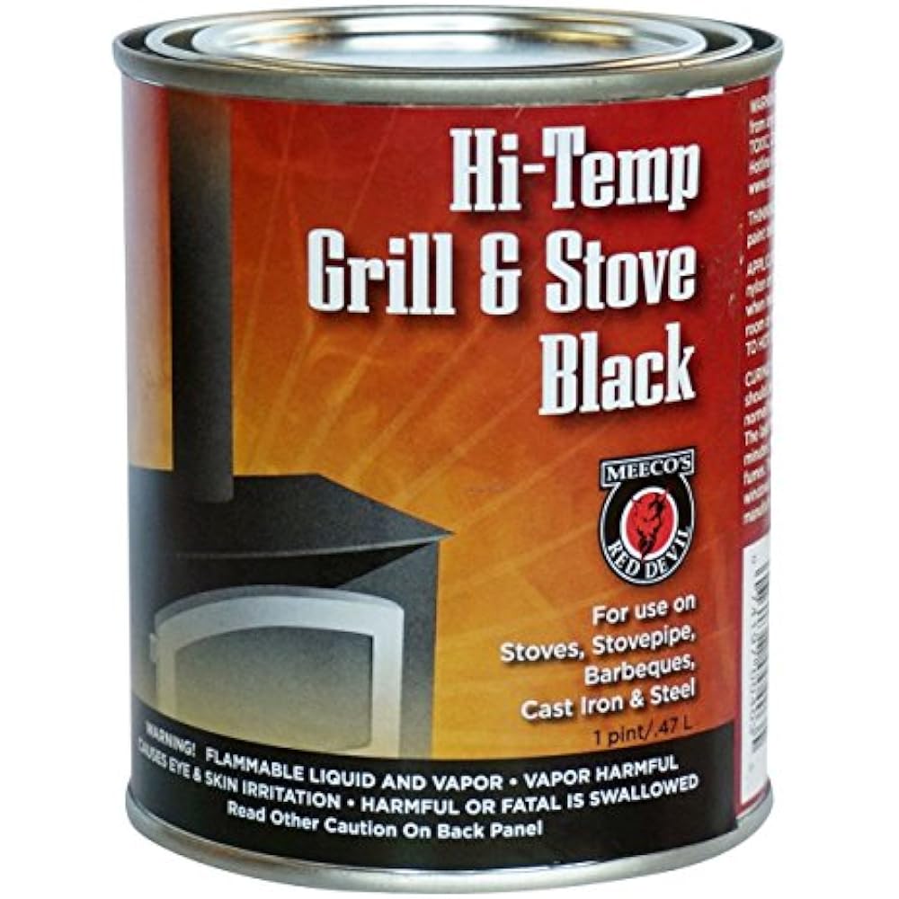 MEECO&39S Grills & Smokers RED DEVIL 403 HiTemp And Stove, Black Home