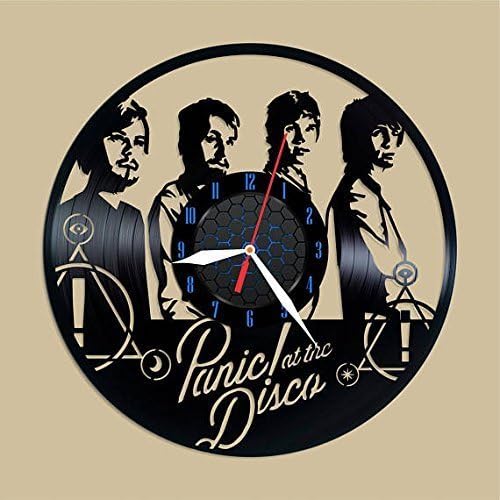 Handmade Vinyl Wall Clock Panic! At the Disco vinyl clock Panic! At the Disco decor Panic! At the Disco wall poster Panic! At the Disco music Panic! At the Disco gift