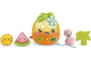 Fisher-Price Paradise Pals Magical Lights & Tunes Pineapple, electronic learning toy with music and lights for baby ages 6-36 months (Amazon Exclusive)