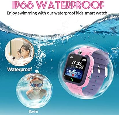 Amazon.com: Kids Smart Watch Phone IP68 Waterproof GPS ...