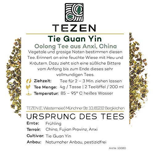 Tie Guan Yin Oolong Tee aus Anxi, China | Ernte 2025 | Hochwertiger chinesischer Oolong | Premium China Tee von traditionellen Teegärten 100g – Bild 4