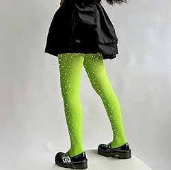 LUCKELF Girls Glitter Tights, Soft Opaque Tights