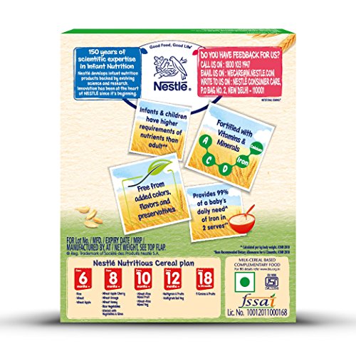Nestle Cerelac infant Cereal with Milk - Wheat-Rice Mixed Vegetable (300 g) - Thumbnail 2
