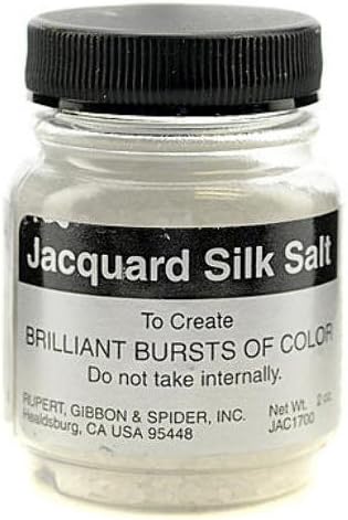 Jacquard Silk Salt [4 Pieces] - Product Description - Jacquard Silk Salt- Size: 2 Oz.Sprinkle This Puffed Crystal Salt On Wet Dye Or Dye-Na-Flow For A Beautiful And Varied Textured Look. ...