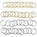 80 Pieces Hair Clip Rings Decorations, Braid Hair Loop Headband Accessories, Gold/Sliver