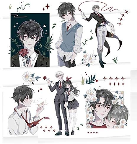 Amazon Misaki マスキングテープ 特殊インク イケメン 少年 花と少年 かっこいい マステ シール 極大 メタル 和紙 テープ 広幅 Diy マスキングテープ 文房具 オフィス用品