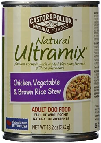 Natural Ultramix, Adult Dog Food, Chicken, Vegetable & Brown Rice Stew, 13.2oz
