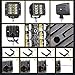 LED Cube Lights, Nirider 2PCS 48W CREE 3 Inch LED Pods Off Road Driving Lights Spot Flood Combo LED Light Bars Square Fog Lights LED Work Light for Truck Car SUV ATV UTV Boat
