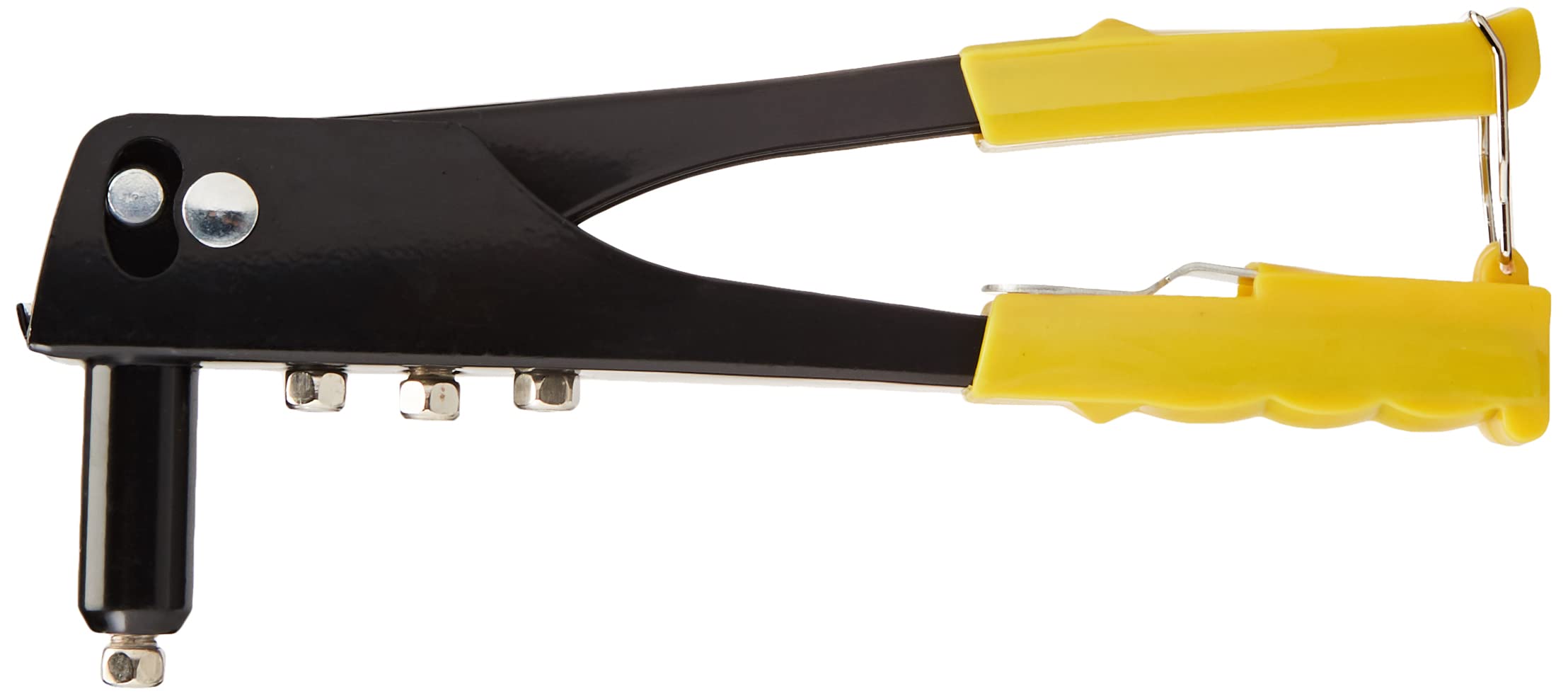 TEC HIT 329751 - Riveting Pliers 4 nozzles - Practical Aluminium Alloy - Metal Valve - Yellow/Black