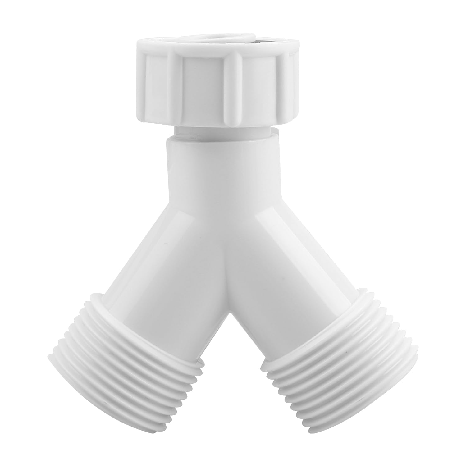 Rumyve Plastic Y Splitter,BSP Hose Y-Piece Splitter Connector,3/4 Inch Plastic Y Piece Splitter Connector Washing Machine Dish Washer