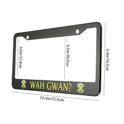 oFloral Wah Gwan Aluminum Alloy License Plate Frame