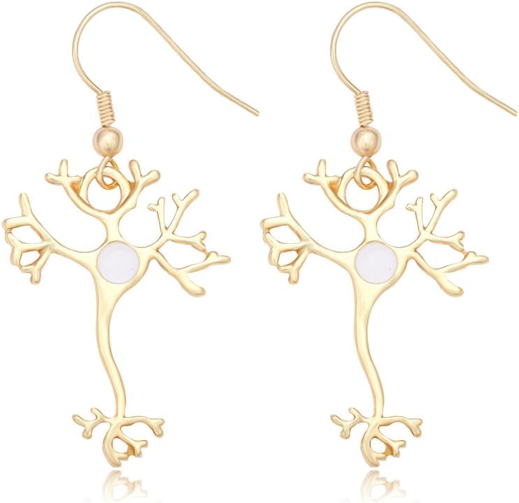 MANZHENScience Jewelry Nerve Cell Dangle Earrings