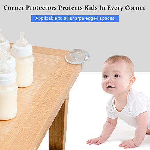 Corner Cover Table Corner Edge Corner Guards High Resistant Adhesive Gel Best Baby Proof Corner Guards Stop Child Head Injuries Tables, Furniture & Sharp Corners Baby Proofing Corner Protectors 12 Pcs