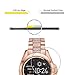 Orzero (3 Pack) Compatible for Michael Kors Bradshaw (MKT5001 MKT5013 MKT5018) / Samsung Galaxy Watch 5 Pro 45mm Screen Protector Tempered Glass 2.5D Arc Edges 9H HD Bubble-Free