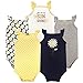 Hudson Baby Unisex Baby Cotton Sleeveless Bodysuits Bodysuit, Daisy, 12-18 Months US