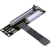 JMT ADT-K43SG-BK PCIe 5.0 X16 to M.2 NVMe Graphics Card Adapter Compatible with RTX50 RX90 Series Docking Station (K43SG-BK-30cm)