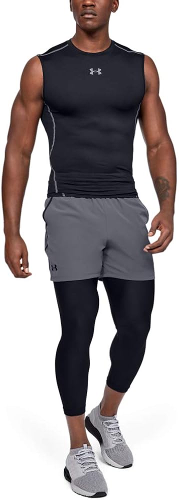 Under Armour Men's HeatGear Armour Sleeveless Compression T-shirt: Under Armour: Clothing