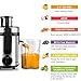 Juicer Machines, Picberm Centrifugal Juicer Easy to Clean, Wide Mouth Juice Extractor for Vegetable and Fruit, Dual Speed Stainless Steel BPA-Free Compact Juicers with Brush & Recipes Dishwasher Safe