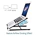 Laptop Stand, Kavalan Portable Desktop Light Weight Notebook Holder, Adjustable Eye-Level Ergonomic Height Design for MacBook Pro Air, Chromebook and More - Storage Bag Included (Black)