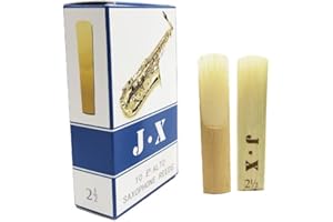 OriGlam 10pcs Alto Saxophone Reed, Bb Saxophone Reeds, Reeds Alto Sax Traditional Reeds Strength 2.5 (Alto)